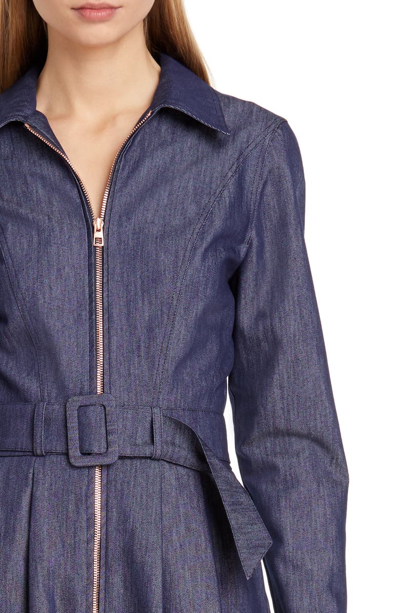 Tommy x Zendaya Belted Denim Dress, Alternate, color, 