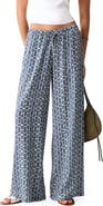 MANGO TEEN Geo Print Wide Leg Pants
