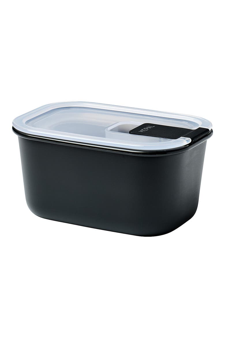 Easyclip Rectangular Lunch Box, Main, color, BLACK
