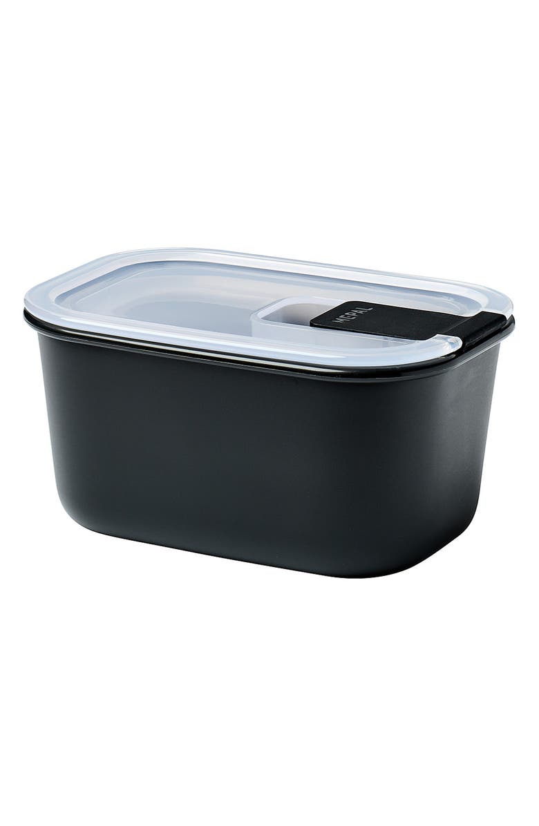 Mepal Easyclip Rectangular Lunch Box, Main, color, Black