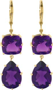 EFFY Amethyst Double Drop Earrings