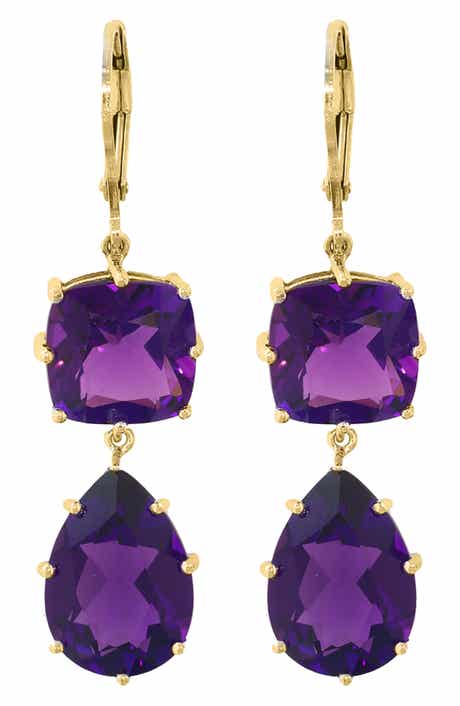 EFFY Amethyst Double Drop Earrings