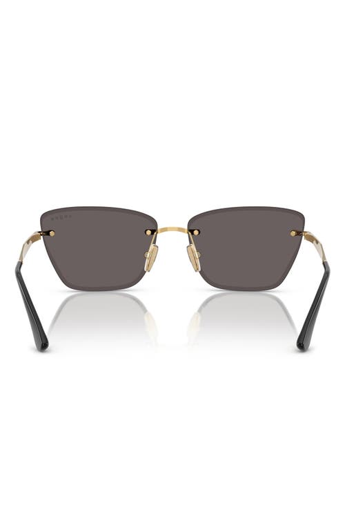 Vogue 59mm Rimless Cat Eye Sunglasses
