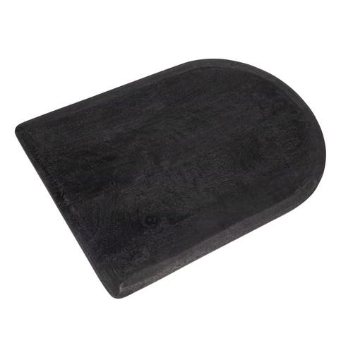 Storied Home Gourmet Noir Mango Wood Cheese And Cutting Board In Black