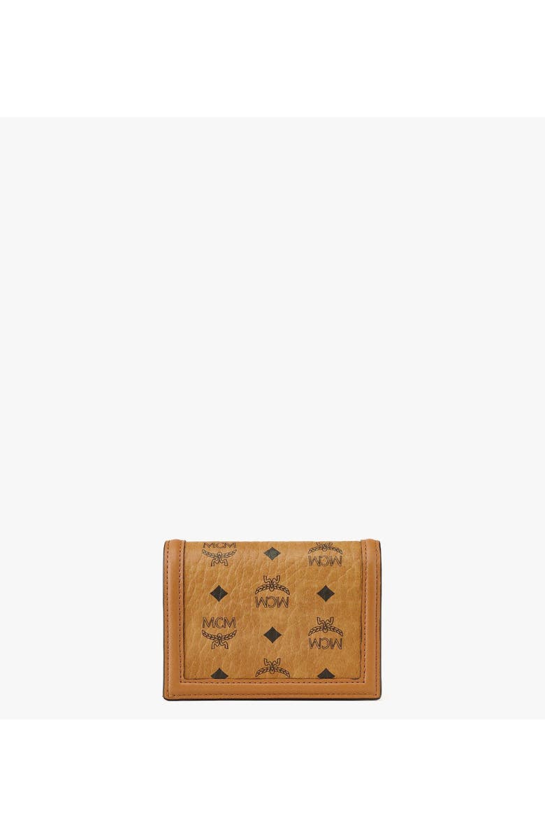 MCM Tracy Wallet in Visetos, Alternate, color, Cognac