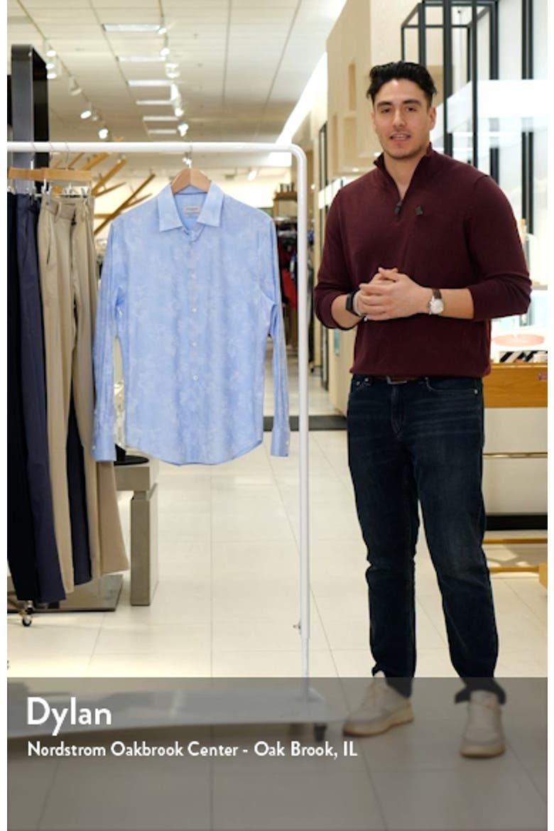 Julian Shaped Fit Print Button-Up Shirt video
