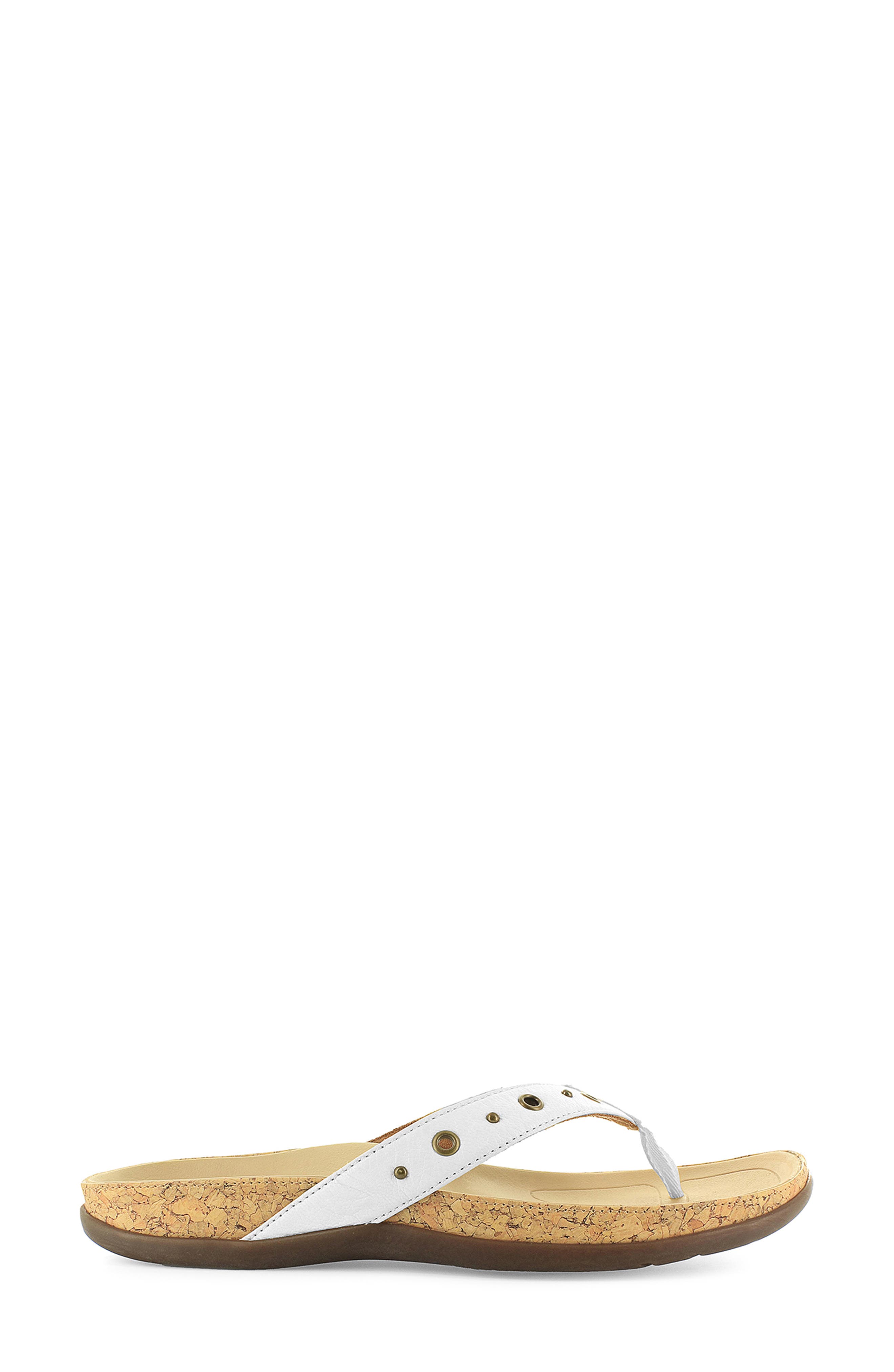 Saria Flip Flop, Alternate, color, WHITE