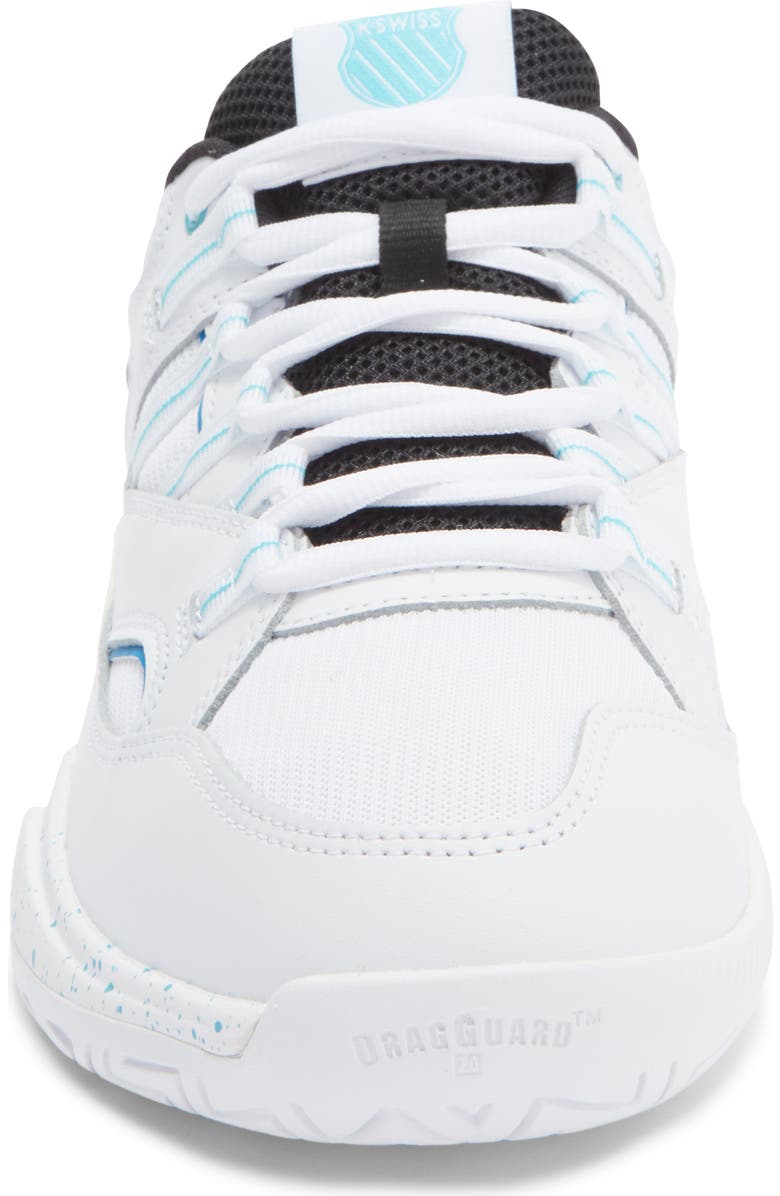 K-Swiss Tura Team Court Sneaker, Alternate, color, White/ Brillant Blue/ Black