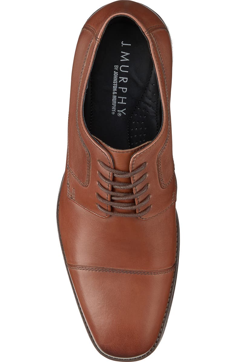 Johnston & Murphy Novick Cap Toe Derby - Wide Width Available, Alternate, color, Tan