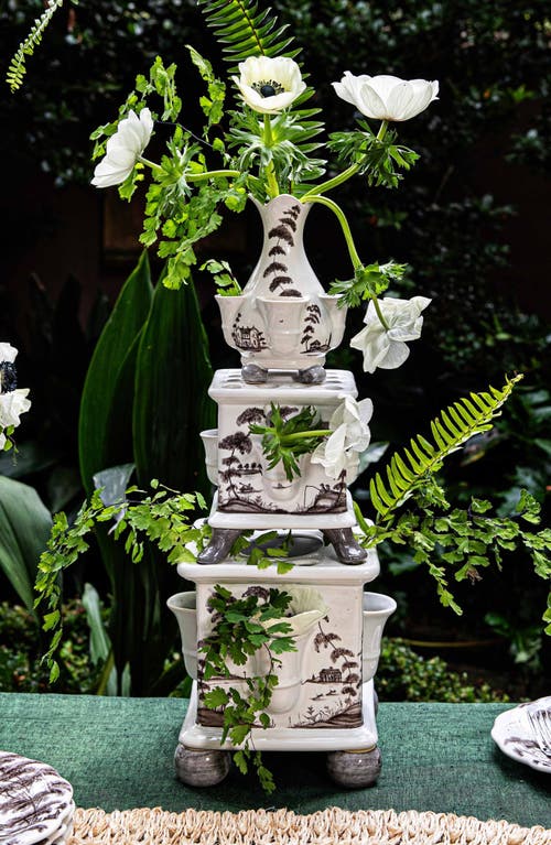 Juliska Juloska Country Estate 3-piece Tulipiere Tower Set In Flint Grey