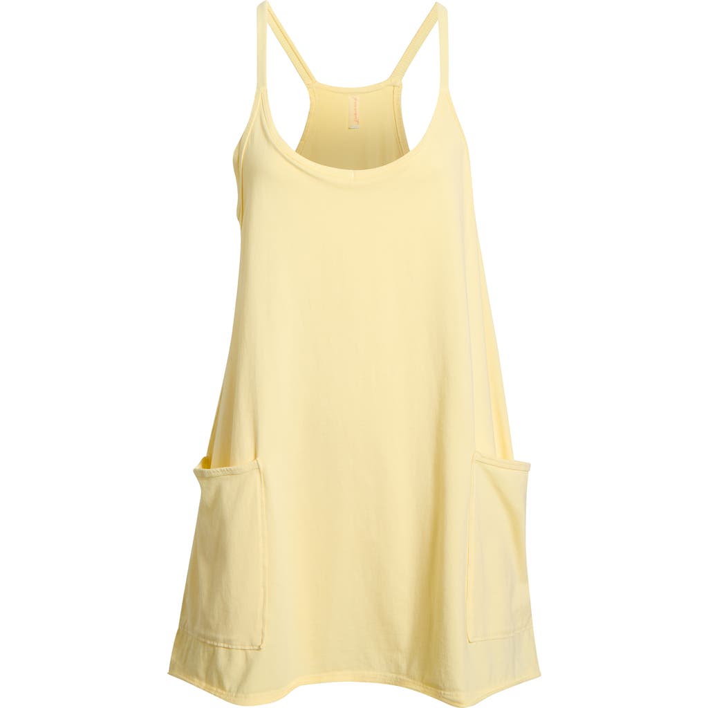 Free People Fp Movement Hot Shot Racerback Tank Minidress In Yellow