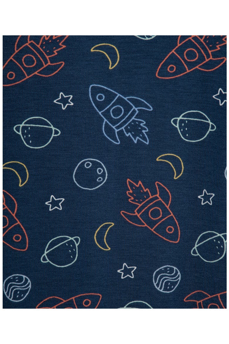 Kids' Space One-Piece Pajamas, Alternate, color, BLUE