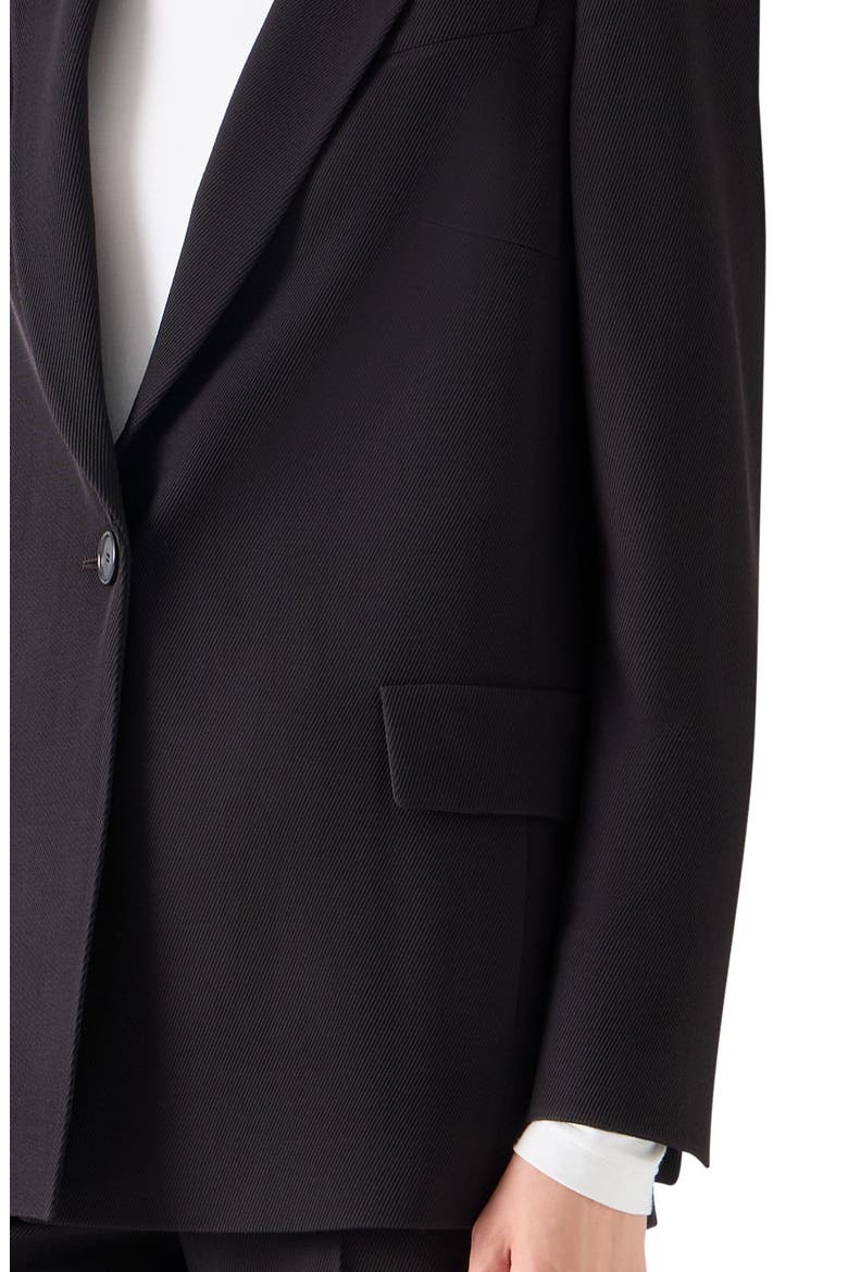 Wool Tricotine Boyfriend Blazer, Alternate, color, ESPRESSO