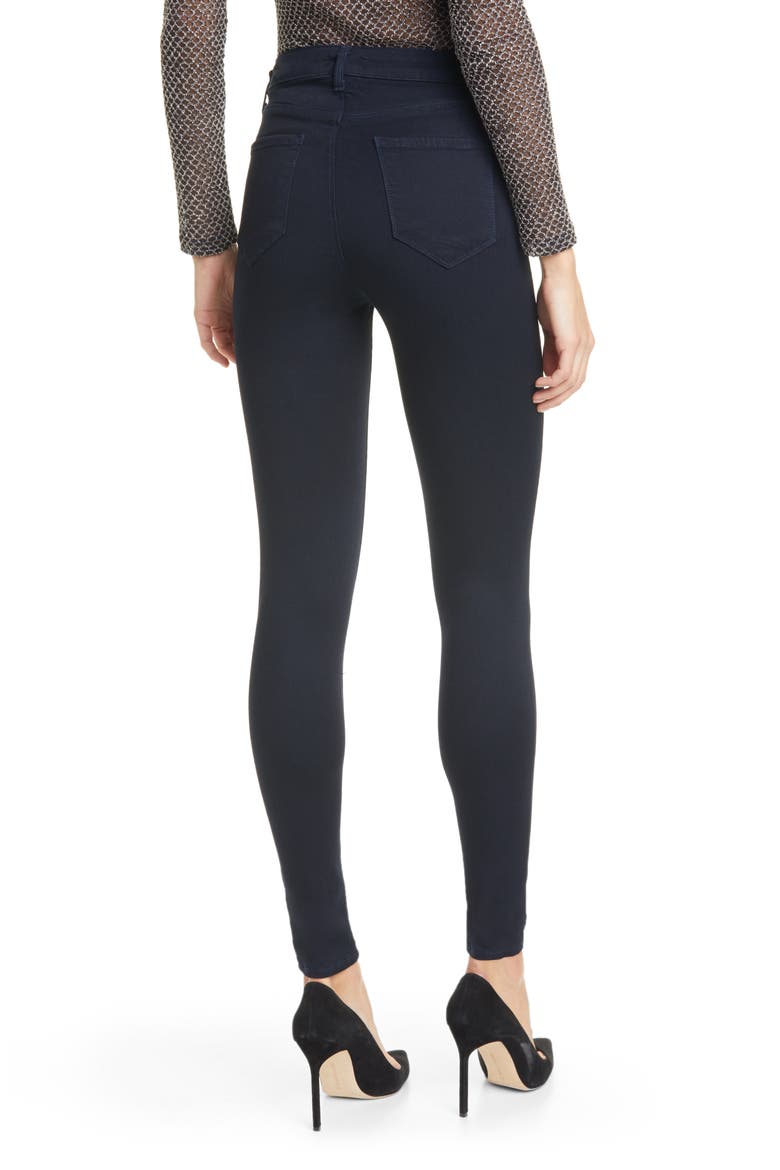 Marguerite High Waist Skinny Jeans, Alternate, color, METRO