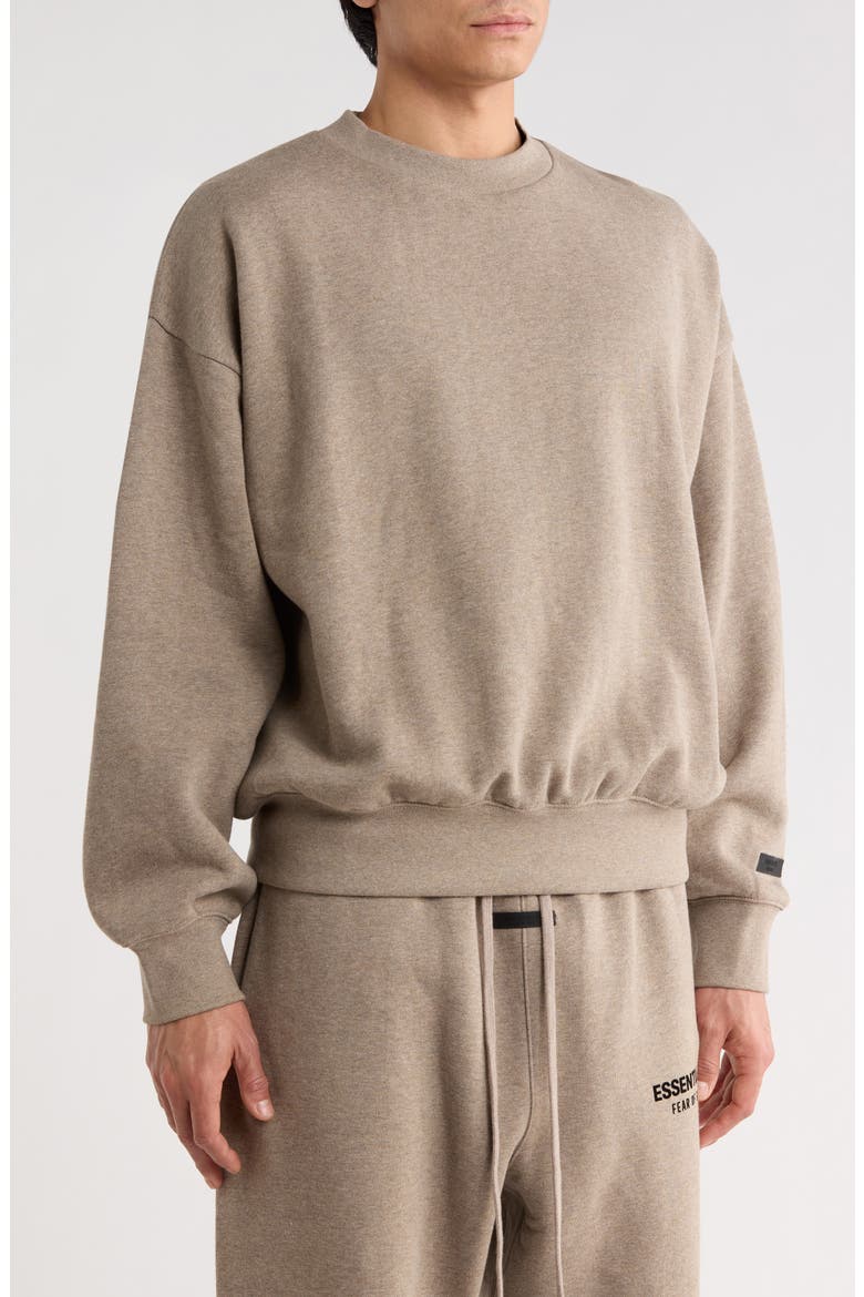 Classic Fit Fleece Crewneck Sweatshirt, Alternate, color, HOMESTEAD HEATHER