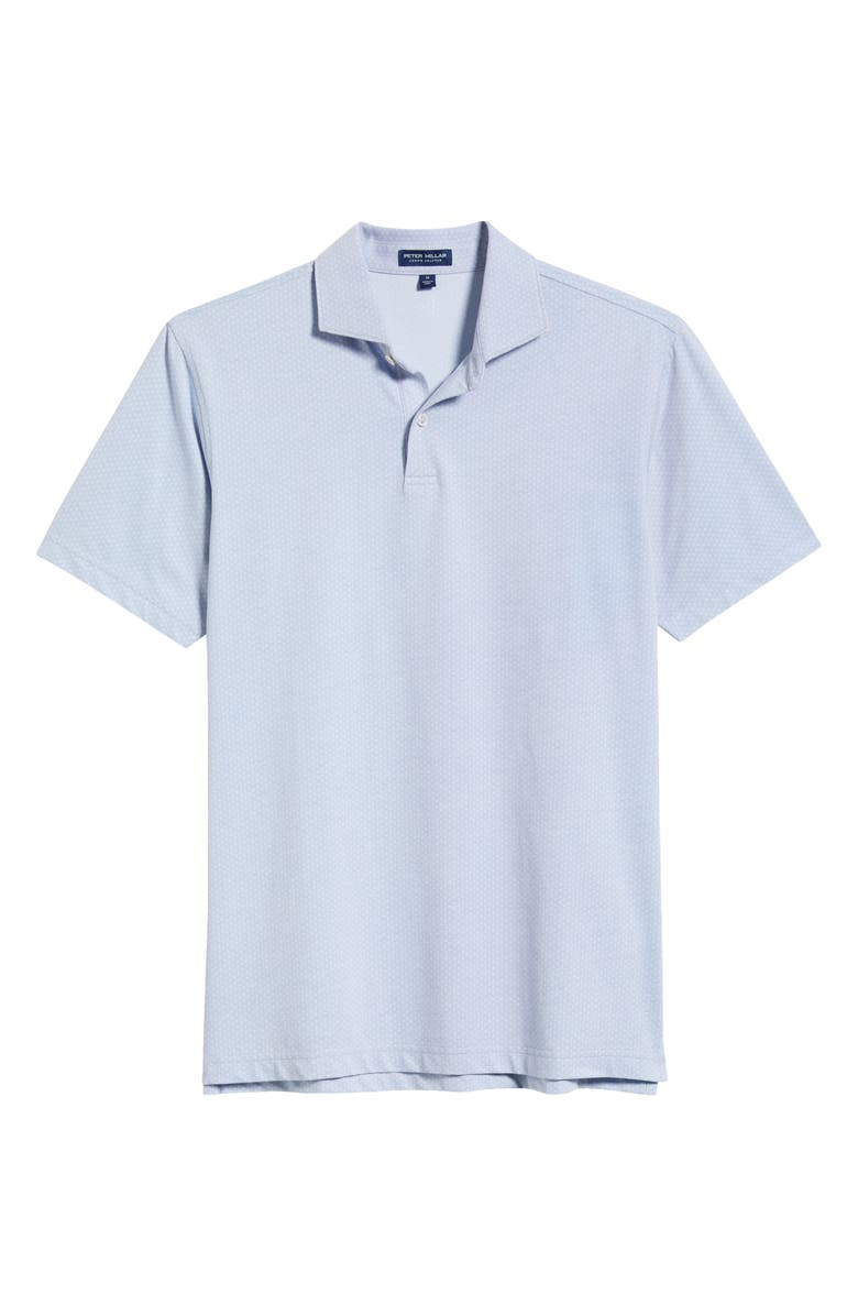 Peter Millar Crown Crafted Albatross Pima Cotton Blend Polo, Alternate, color, Dusk Blue