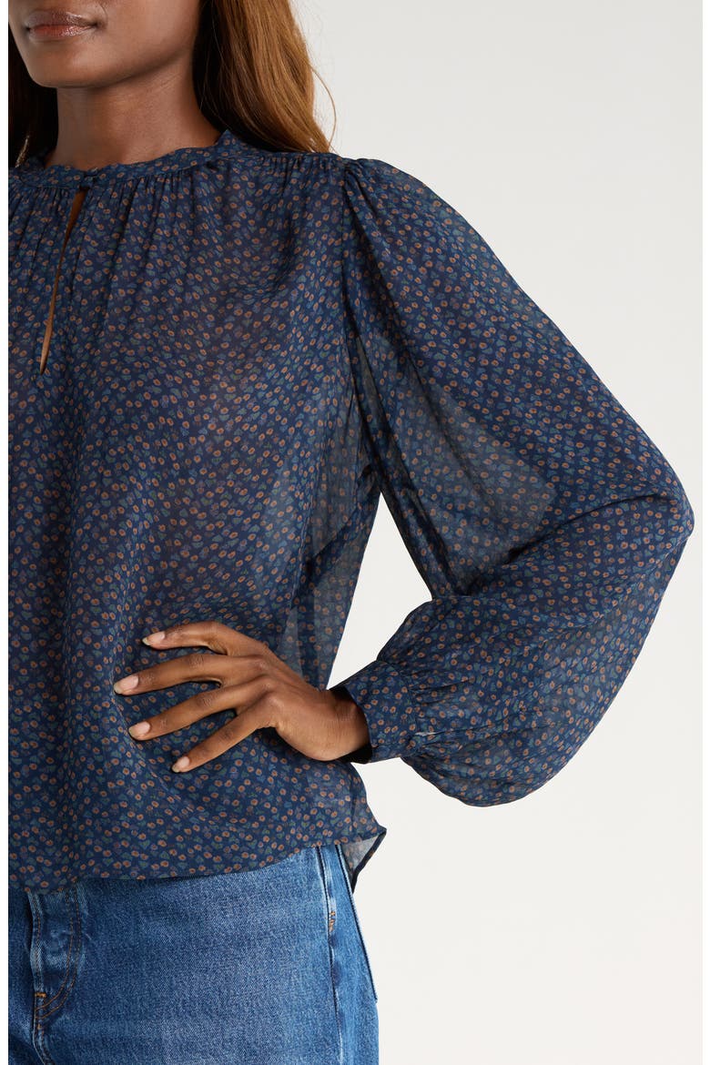Bibiana Print Top, Alternate, color, NAVY MULTI