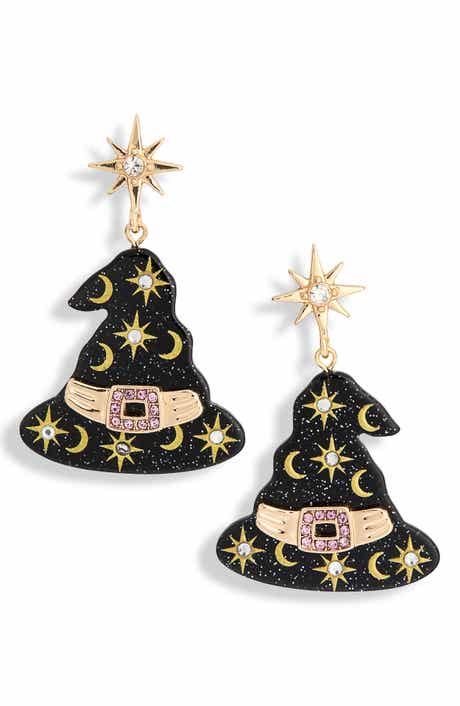 Witch Hat Drop Earrings