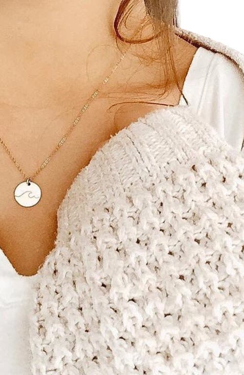 Made By Mary Wonder Disc Necklace In Gold