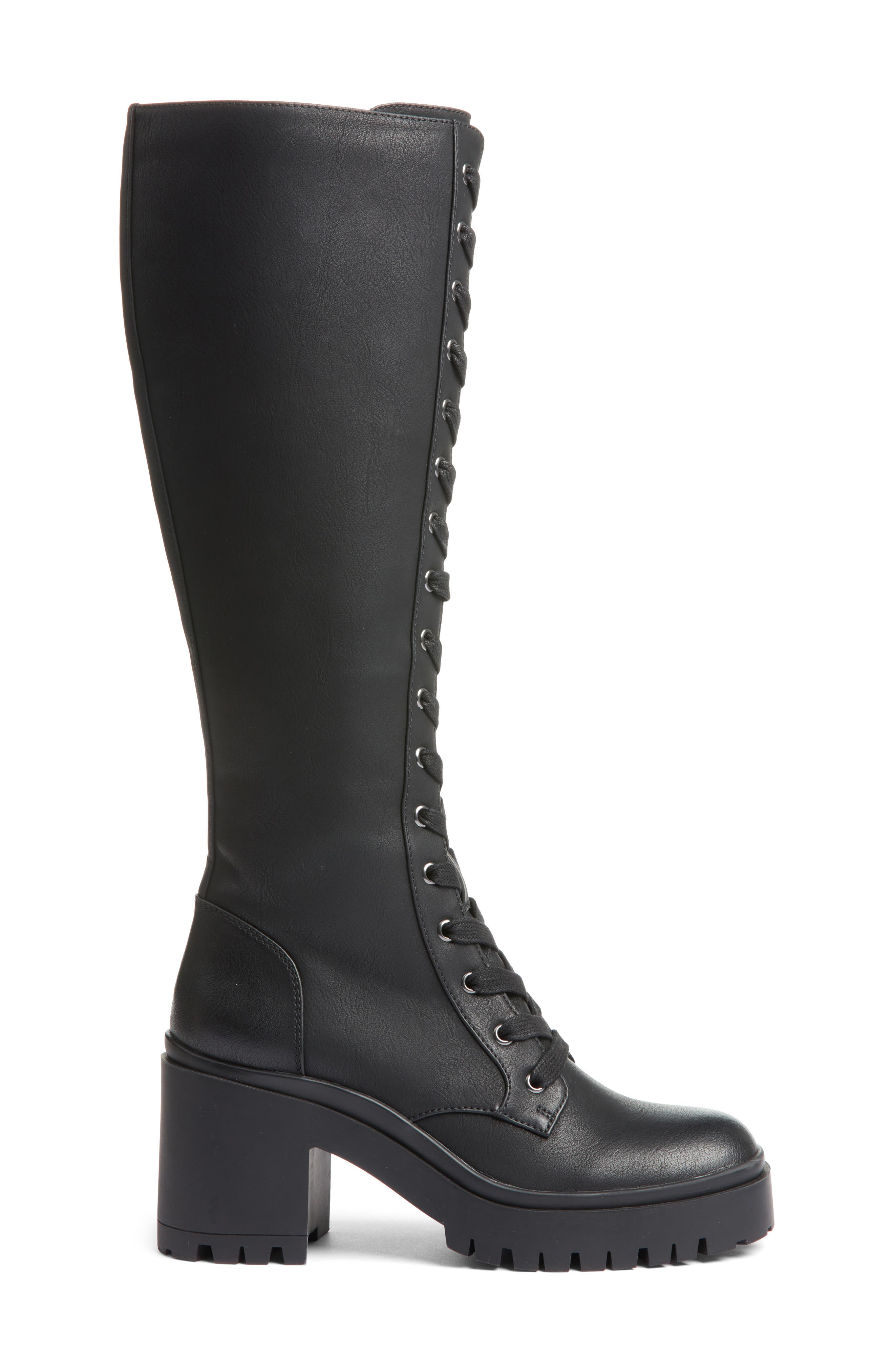 Dirty Laundry Overtimes Smooth Knee High Boot, Alternate, color, Black