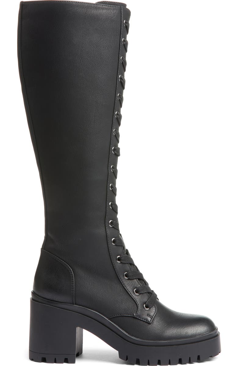 Dirty Laundry Overtimes Smooth Knee High Boot, Alternate, color, Black