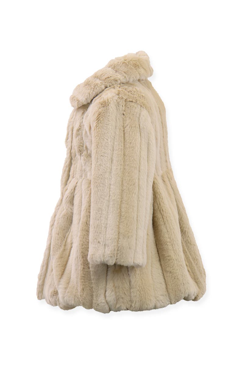 Widgeon Faux Fur Balloon Coat, Alternate, color, Gold Mink Stripe