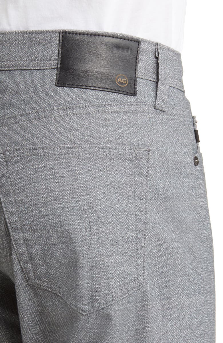 AG Everett Men's Slim Straight Leg Herringbone Pants, Alternate, color, 