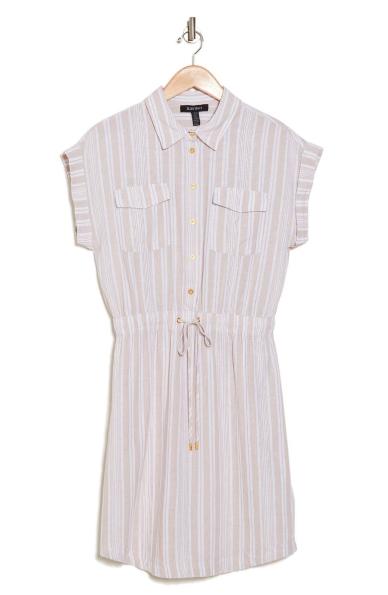 Ellen Tracy Drop Shoulder Shirtdress, Main, color, 