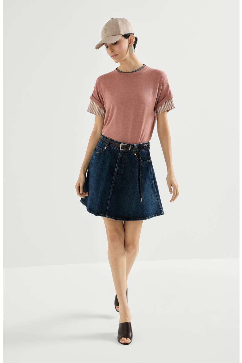 Cashmere and silk lightweight sweater, Alternate, color, Pink