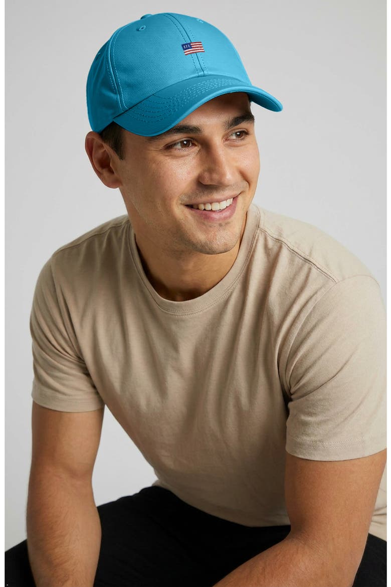 Lil USA Flag Dad Cap, Alternate, color, Royal Blue