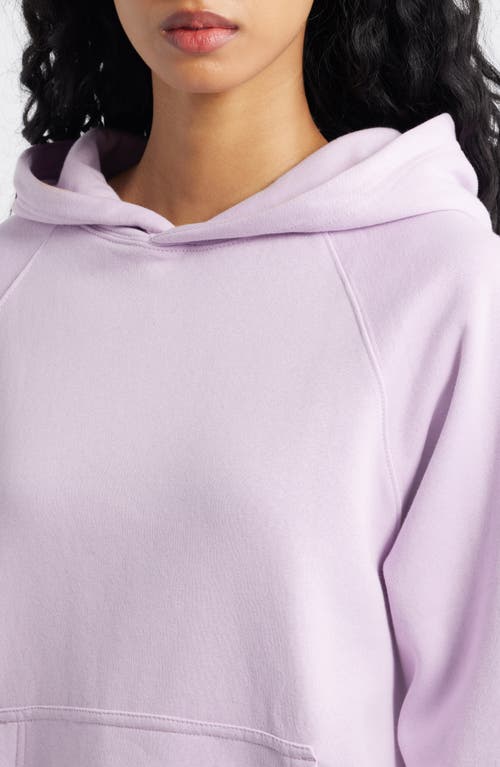 Bp. Fleece Detail Oversize Raglan Hoodie In Purple
