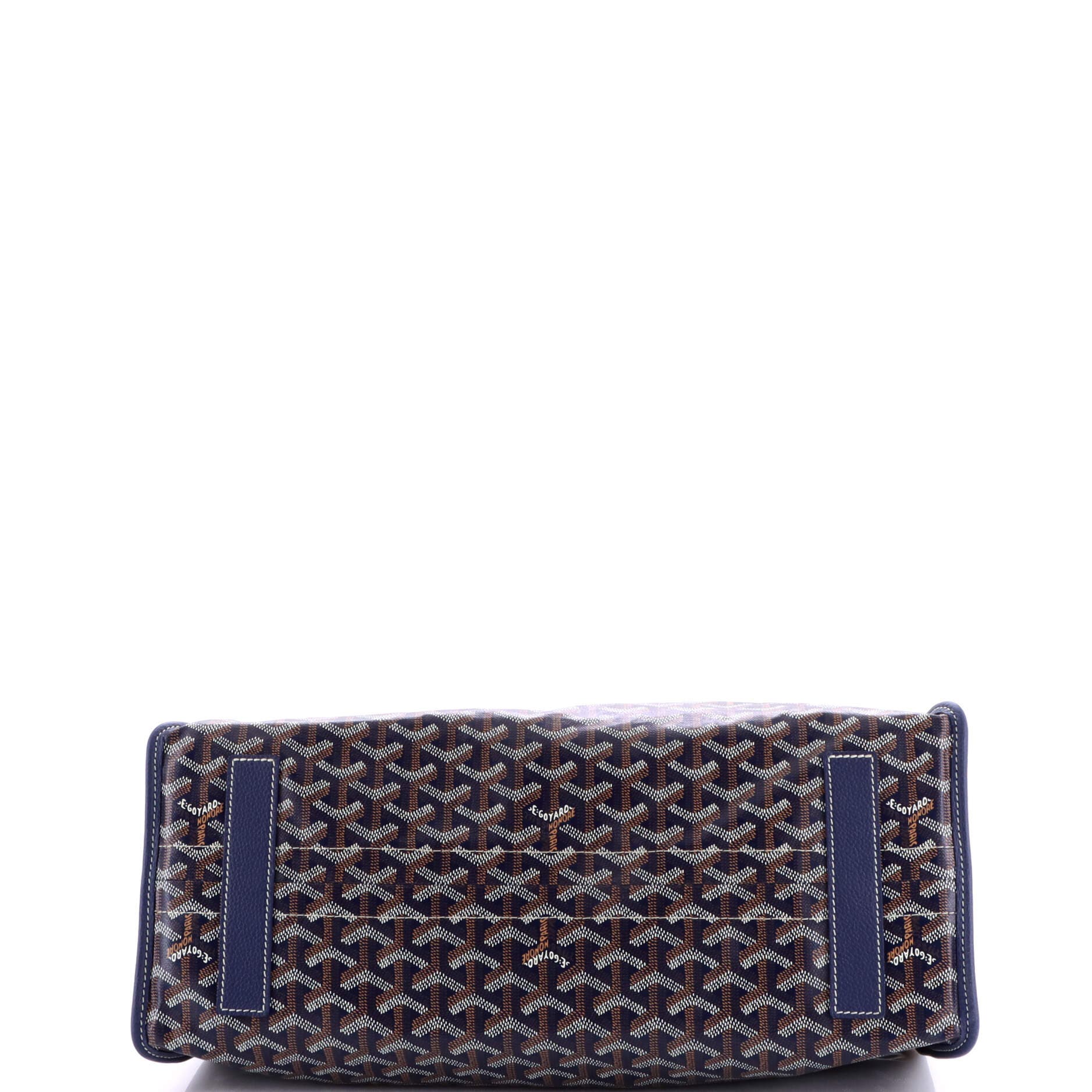 Pre-Owned Goyard Hardy Pet Carrier Coated Canvas PM, Alternate, color, Blue