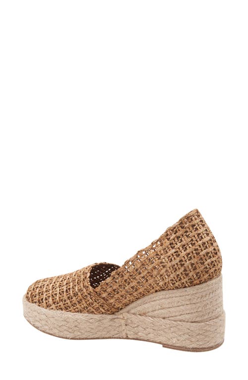 Andre Assous André Assous Patti Espadrille Wedge In Camel Woven