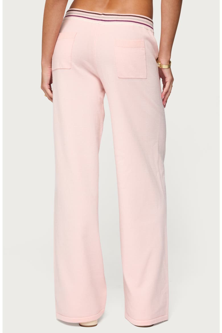 Miya Stripe Wide Leg Knit Pants, Alternate, color, LIGHT-PINK