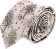 Trafalgar Fall Apple Orchard Silk Novelty Necktie