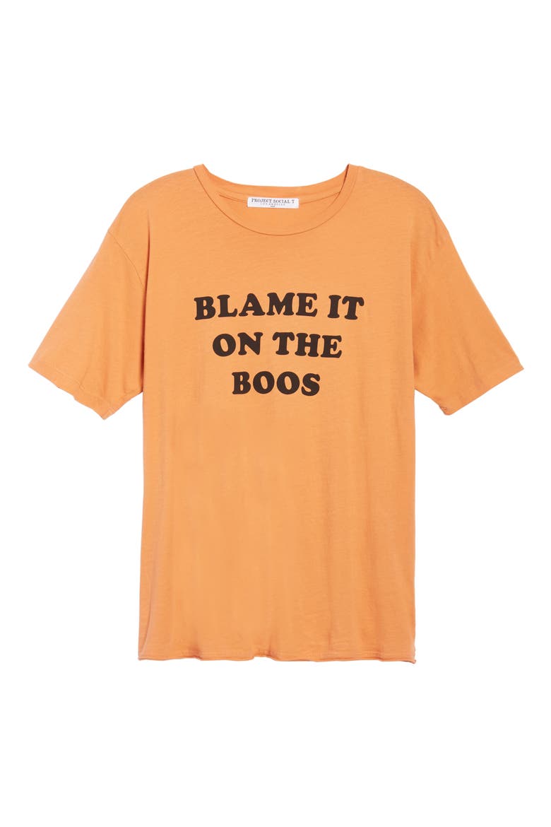 Blame It on the Boos Graphic Tee, Alternate, color, ORANGE