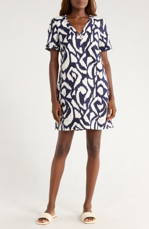 Two Palms Linen Shift Dress