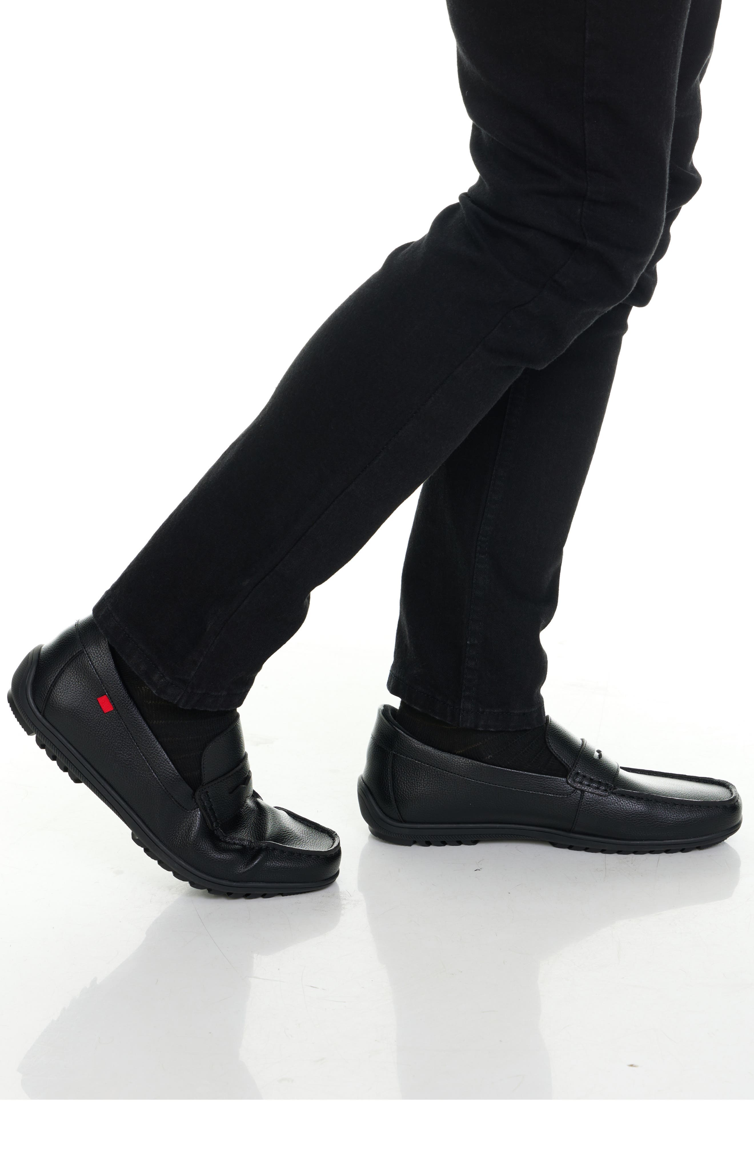 JOHN STREET, Alternate, color, NAVY GRAINY LEATHER