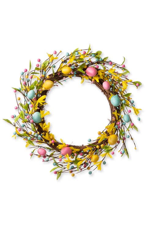 22"D Easter Egg Wreath