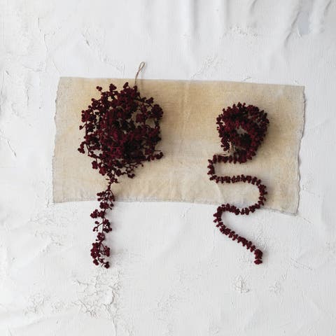 Flocked Foam Ball Garland