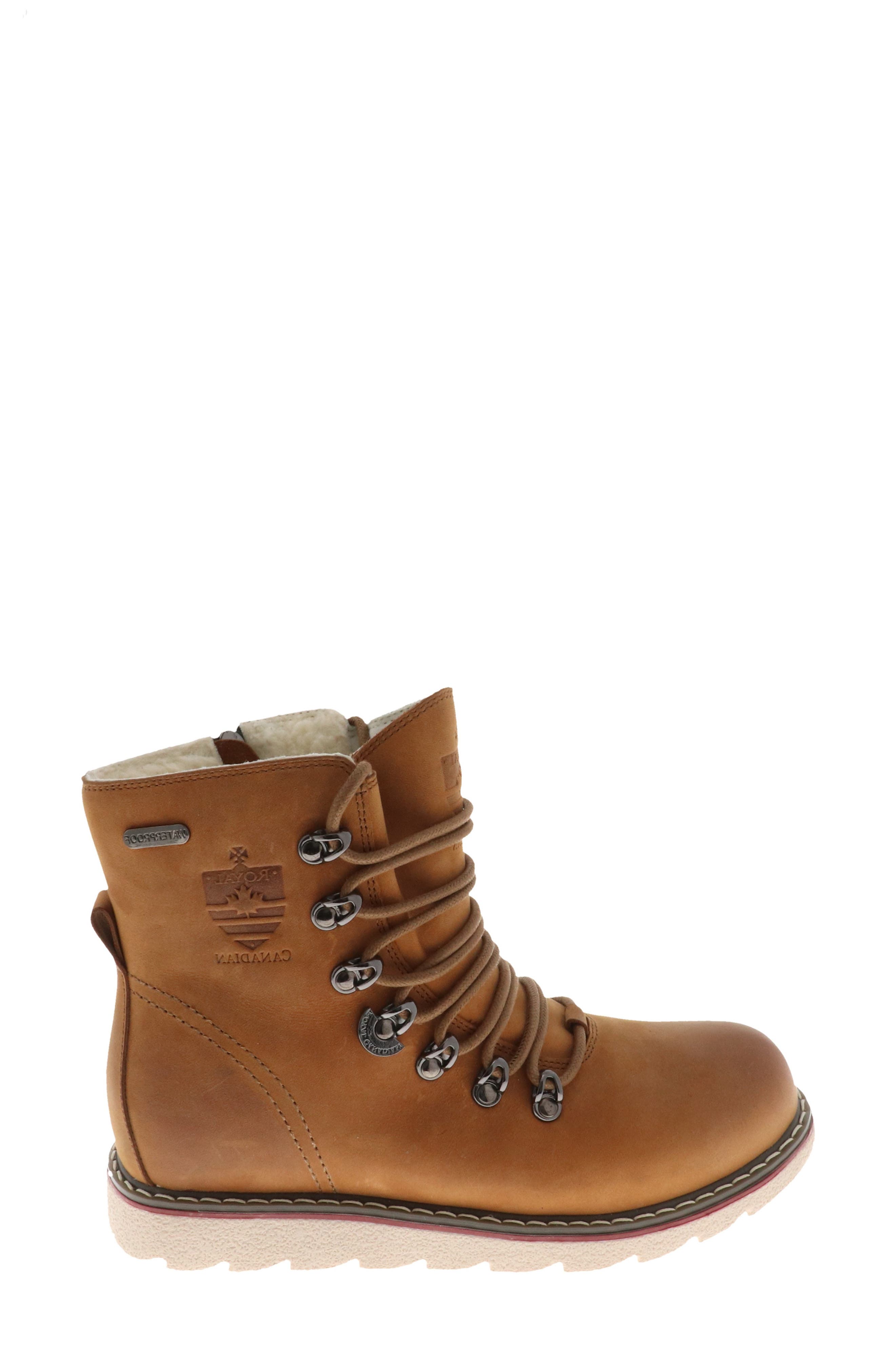 Caledon Waterproof Lace-Up Boot, Alternate, color, COTTAGE BROWN LEATHER