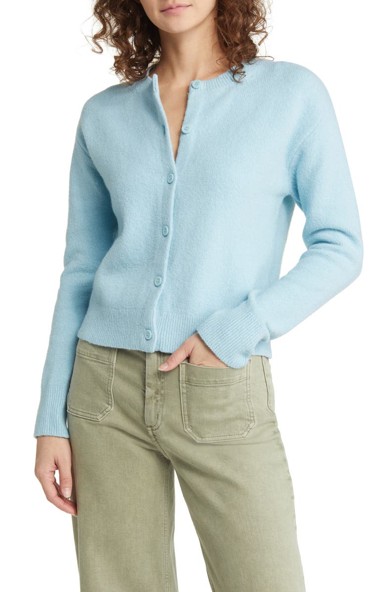 & Other Stories Cotton Blend Crop Cardigan, Main, color, 