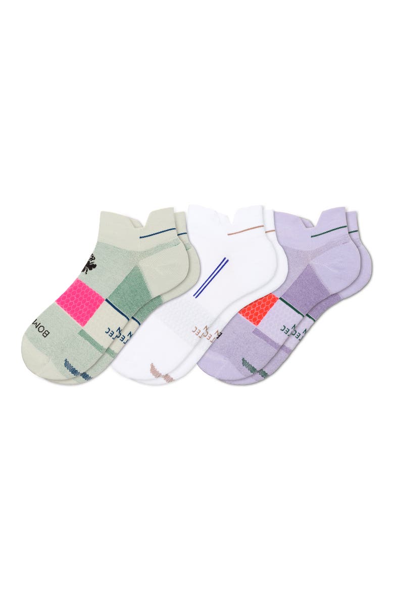 Mixed Run Assorted 3-Pack Ankle Socks, Main, color, PURPLE MIST MIX