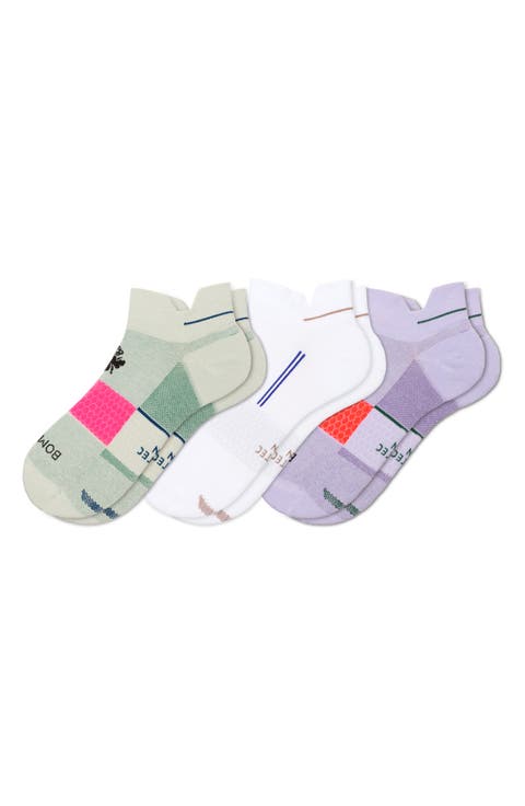 Mixed Run Assorted 3-Pack Ankle Socks