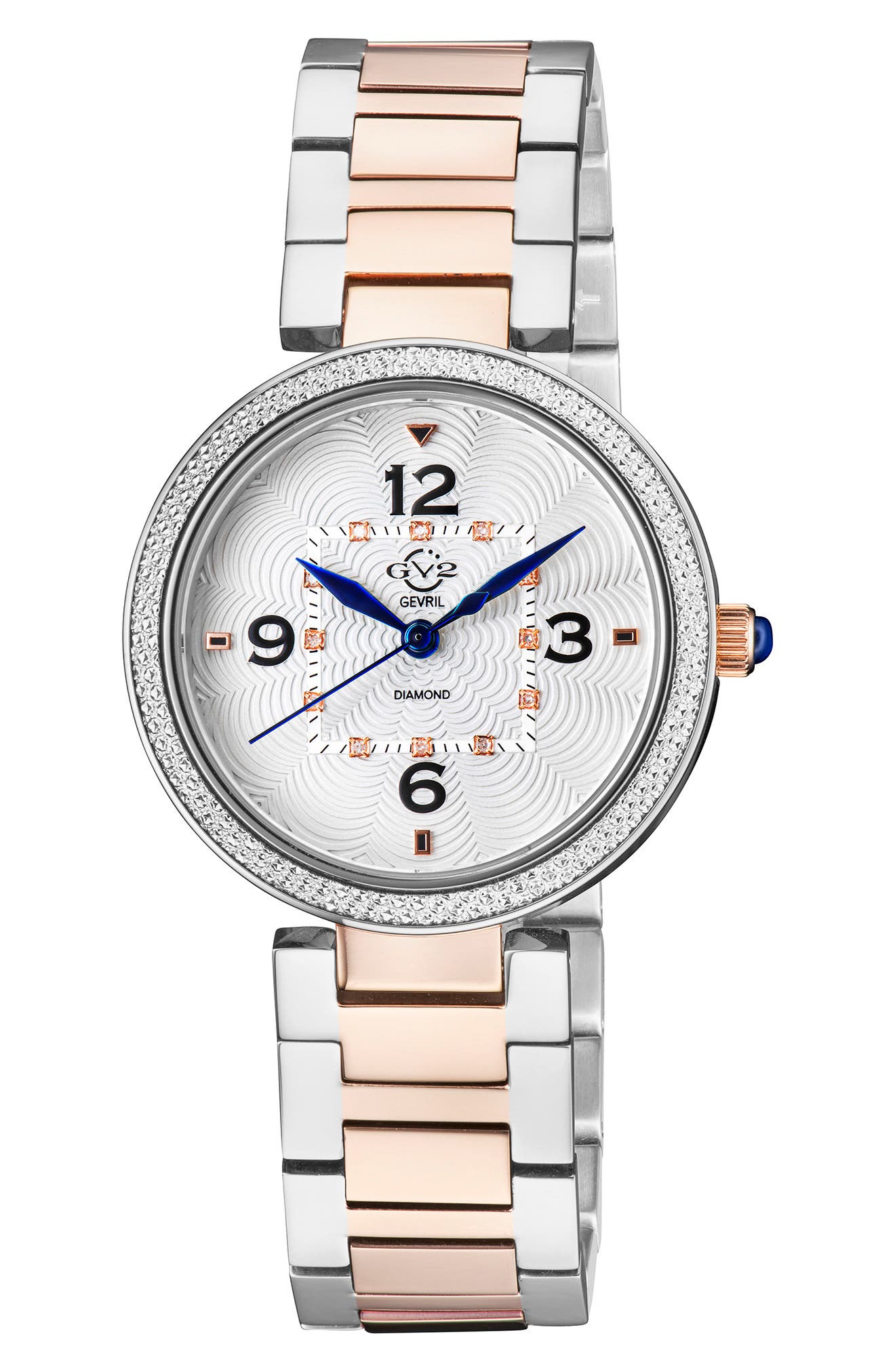 GV2 Women's Piemonte Diamond Dial Bracelet Watch, 36mm
