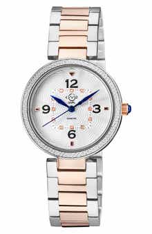GV2 Women's Piemonte Diamond Dial Bracelet Watch, 36mm