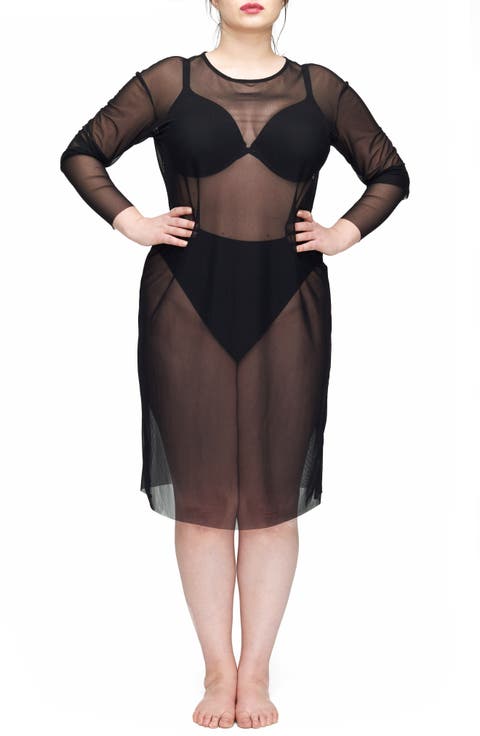Thames Fog Sheer Dress (Regular & Plus Size)