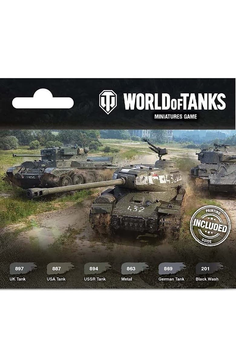 World Of Tanks Paint Set Miniatures Rpg Accessory, Gale Force Nine, Alternate, color, Multicolored