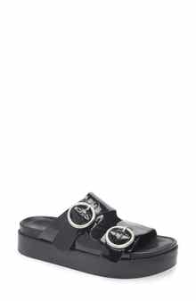 rag & bone Geo Buckle Platform Slide Sandal