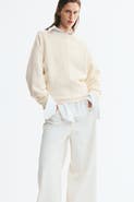 H&M Viscose-Blend Boat-Neck Sweater